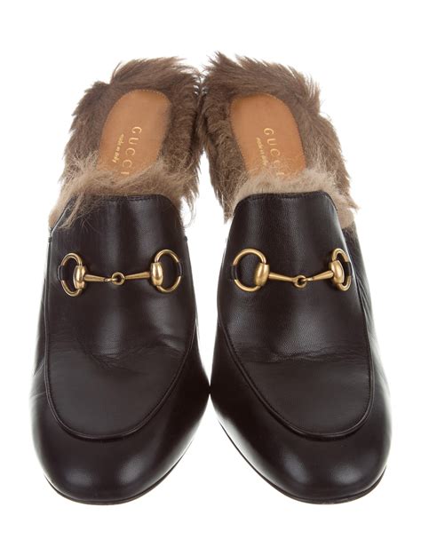 gucci princetown mule with bow|Gucci princetown fur sale.